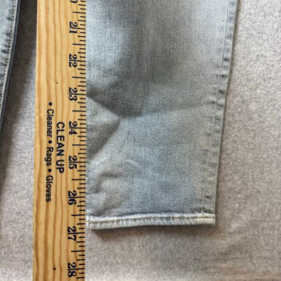 Old Navy High Rise Mom Jeans 27” Light Wash Relaxed Straight Leg Casual Boho New - Picture 8 of 13